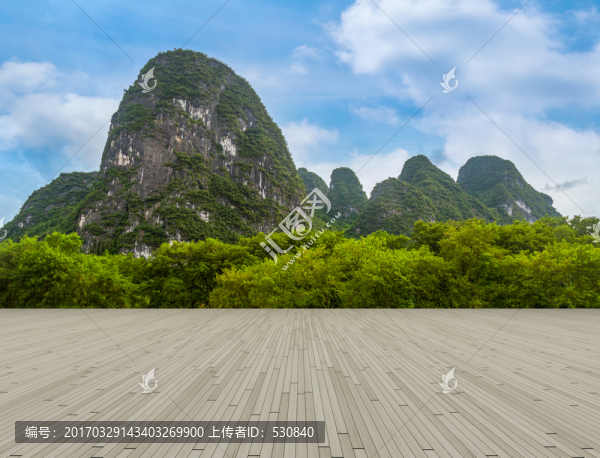 桂林陽朔漓江山水風光