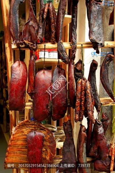 臘肉,龍興古鎮(zhèn)