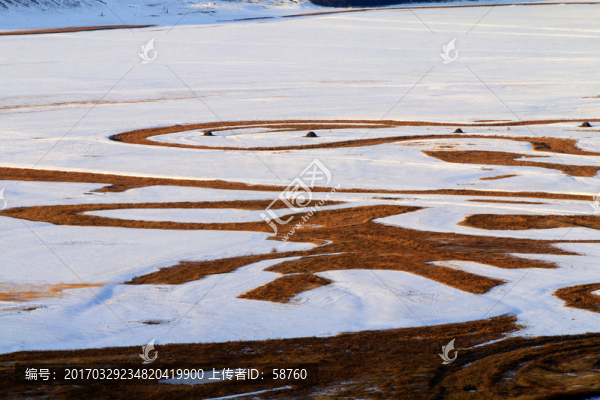 雪原抽象圖案