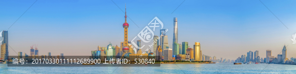 上海外灘陸家嘴全景