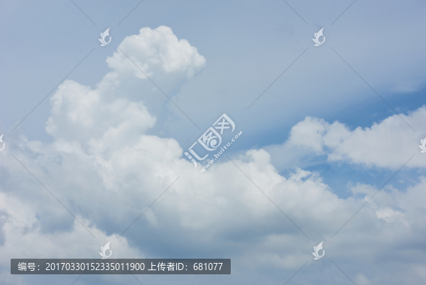 藍天白云天空素材