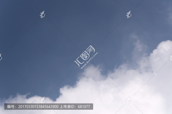 藍天白云天空素材