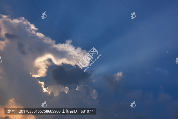 藍(lán)天白云天空素材