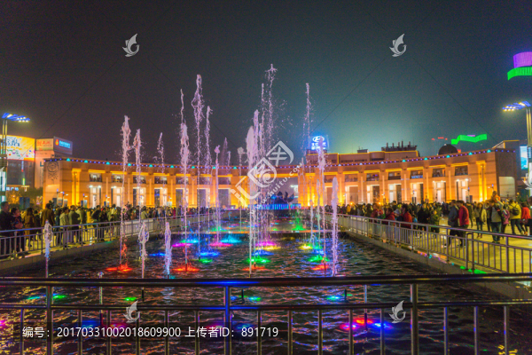 濟南夜景,泉城廣場夜景