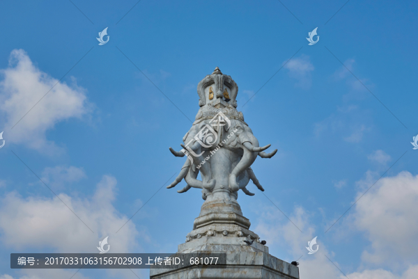泰國(guó)大皇宮玉佛寺象雕
