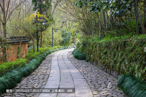 杭州靈隱寺景區(qū),法云古村小路