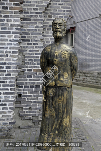 清代人物雕塑