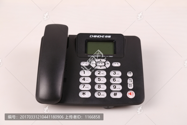 黑色電話機,辦公用品,小電器