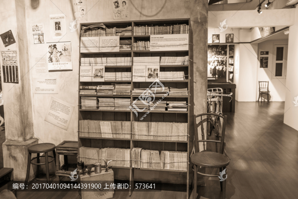老上海生活場景,書柜書房