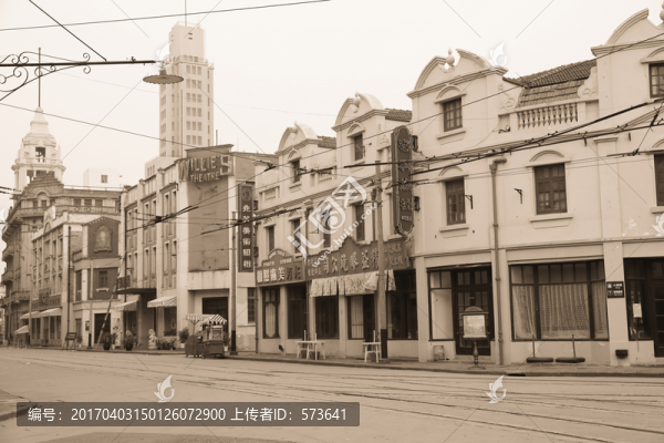 老上海生活場景,街景