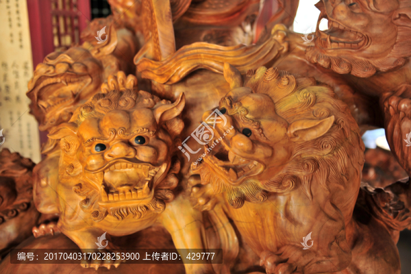 木雕獅子,根雕藝術(shù)
