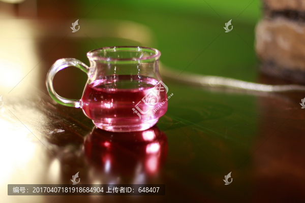 水果茶,唯美,特写,玻璃杯