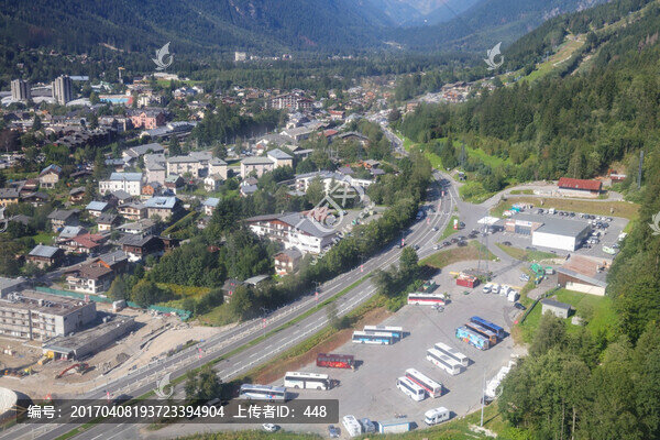 法國(guó)霞穆尼俯瞰,霞穆尼小鎮(zhèn)