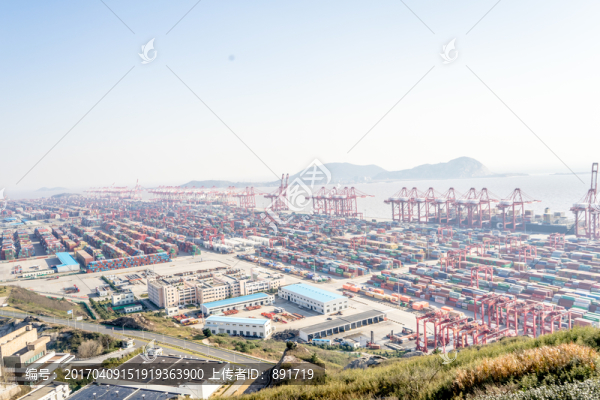 集裝箱,起重機,貿(mào)易,物流