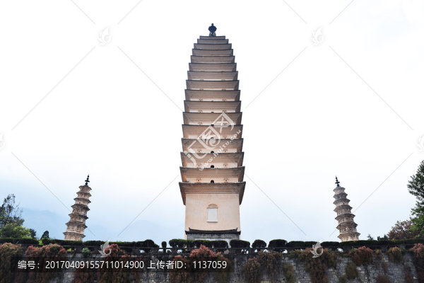 云南大理,崇圣寺三塔