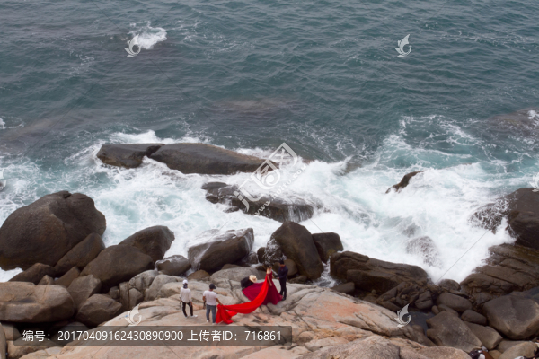 分界洲島風(fēng)光,礁石,海浪