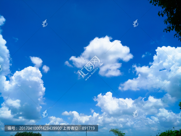白云藍(lán)天,藍(lán)天白云,夏日晴空