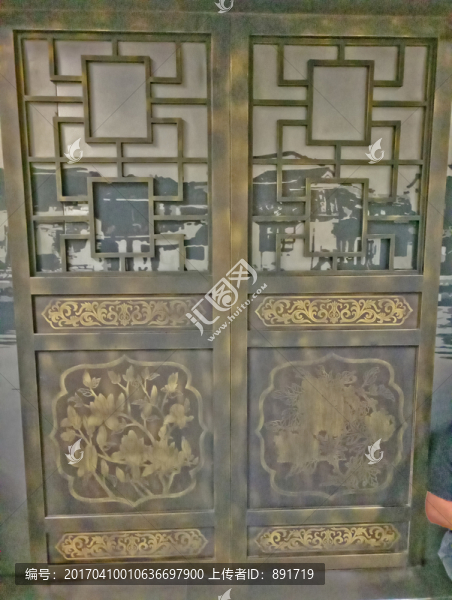 雕花大門,銅大門