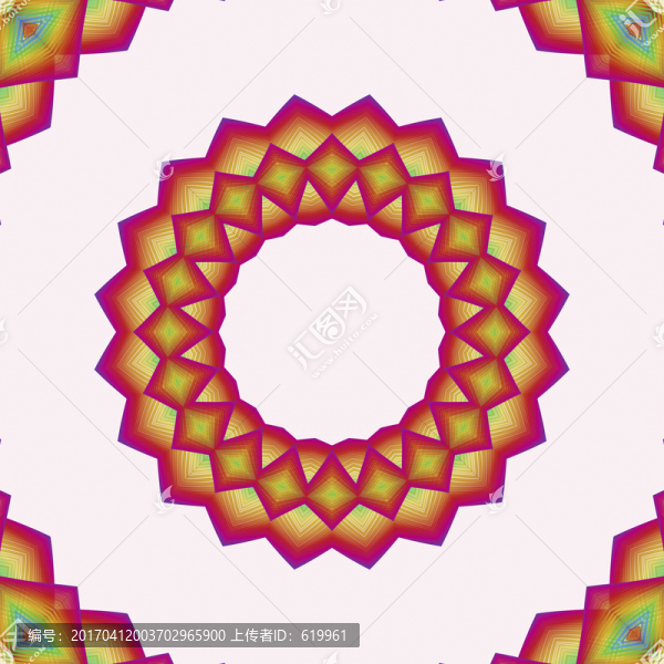 花型拼花抽象背景圖案,無分層