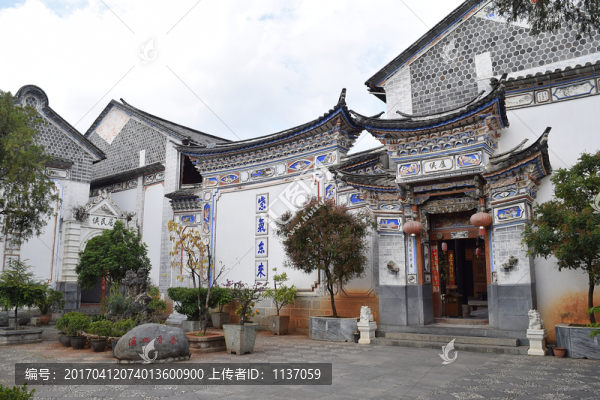 云南大理,喜洲嚴(yán)家民居
