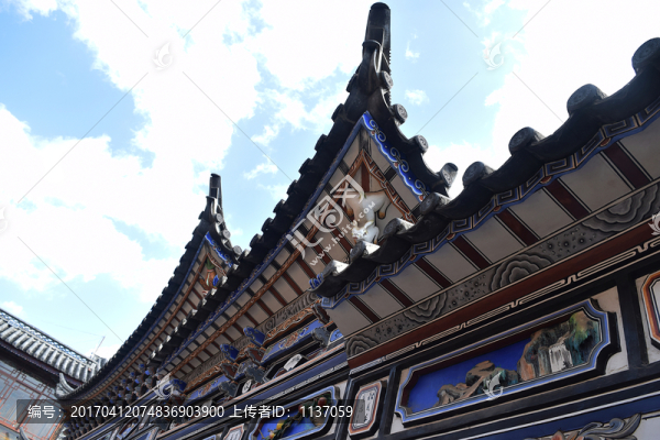 云南大理,喜洲嚴(yán)家民居