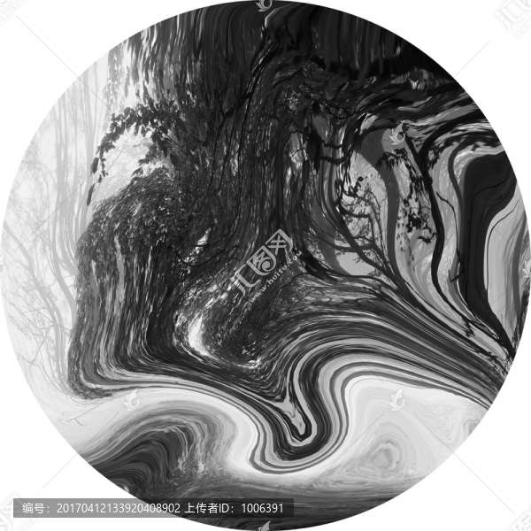 水墨印象畫,抽象裝飾畫