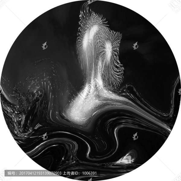 意境抽象水墨裝飾畫,抽象畫