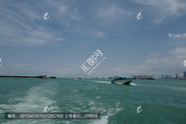 芭提雅,海邊,港口,泰國,風(fēng)景