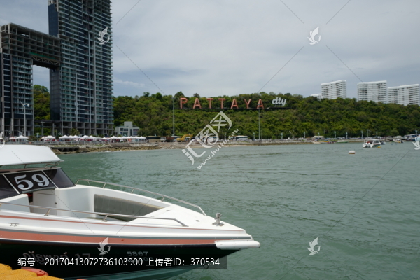 芭提雅,海邊,港口,泰國(guó),風(fēng)景