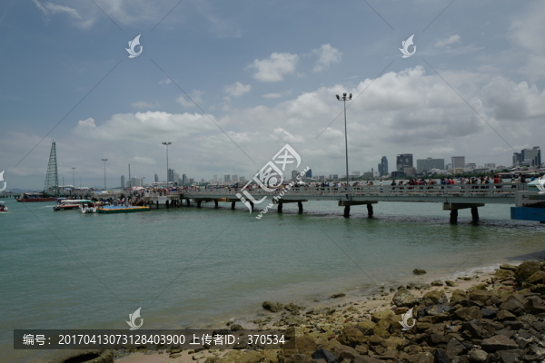 芭提雅,海邊,港口,泰國(guó),風(fēng)景