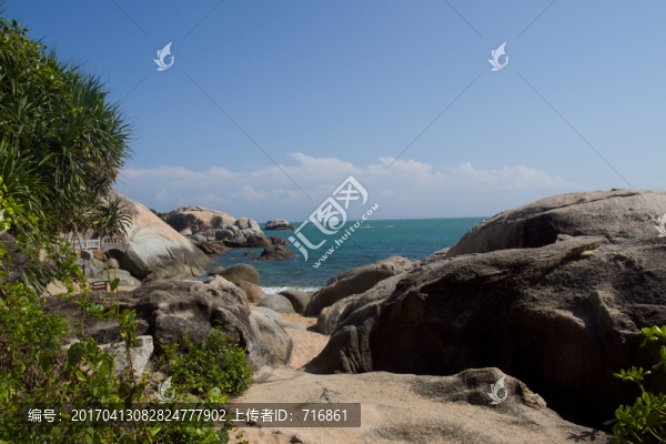 大小洞天,海灘,礁石