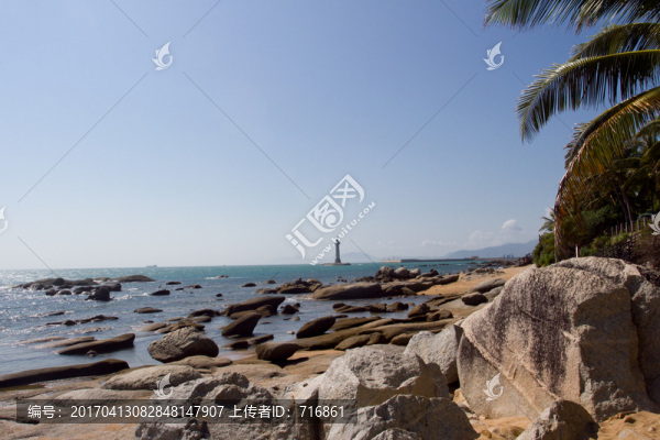 大小洞天,海灘,礁石