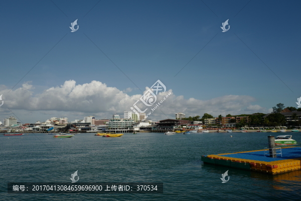 芭提雅,海邊,港口,泰國(guó),風(fēng)景