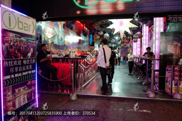 芭提雅,紅燈區(qū),步行街,酒吧