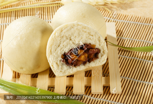 豆沙包饅頭高清圖