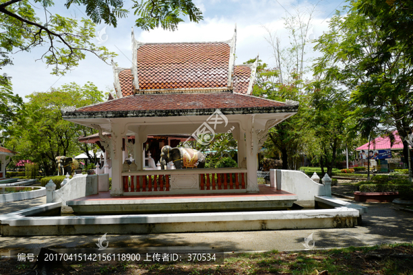 泰國,曼谷,戶外,建筑,旅游