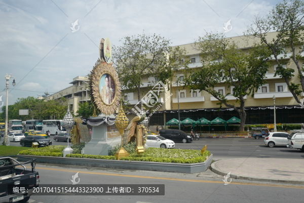 泰國(guó),曼谷,城市,街道,道路