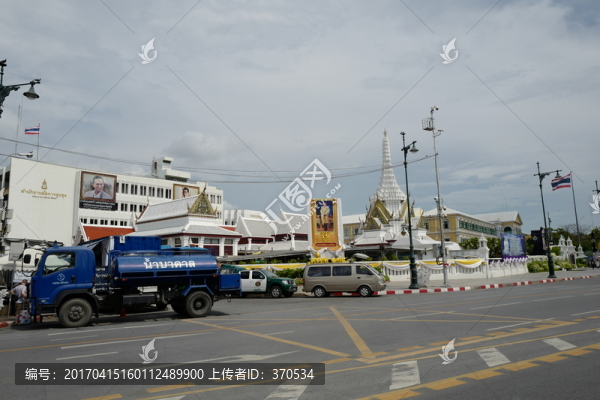 泰國,曼谷,大皇宮,圍墻,城市