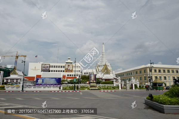 泰國,曼谷,大皇宮,圍墻,城市