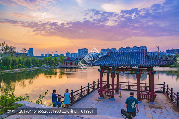 晚霞亭子,城市風(fēng)光