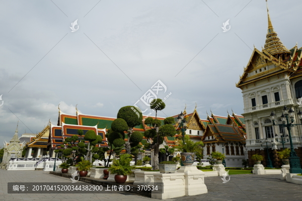 泰國,曼谷,大皇宮,宮廷建筑