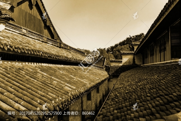 老建筑屋頂,老房子,建筑屋面