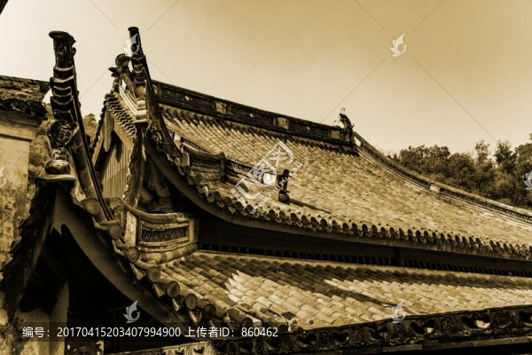 灰瓦屋檐