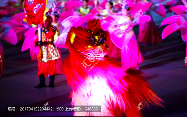 舞獅,大型舞劇
