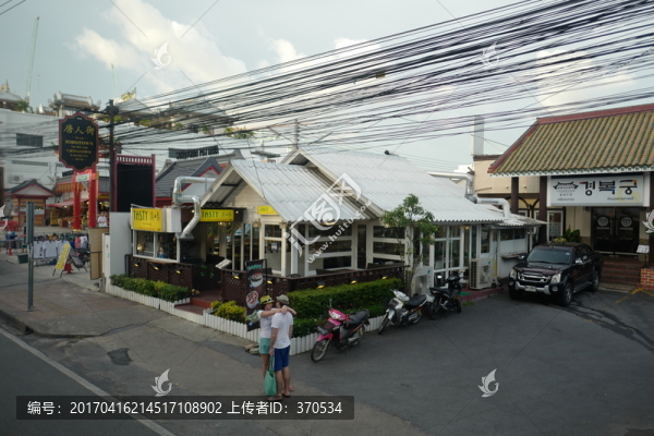 泰國(guó),曼谷,城市,街道,道路