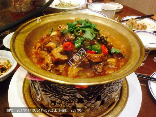 菜單,銅鍋燉雞