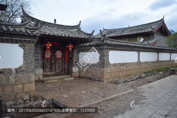 云南麗江白沙古鎮(zhèn),民居