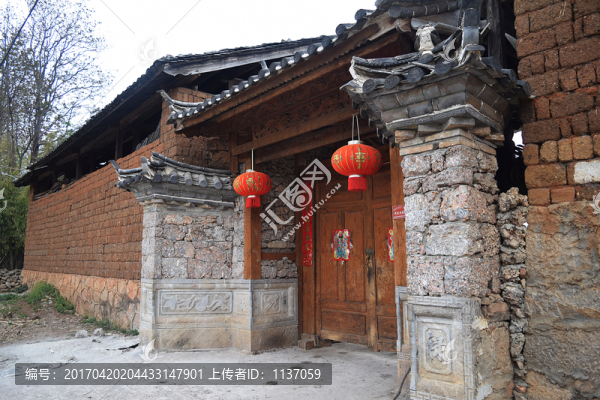 云南麗江白沙古鎮(zhèn),民居