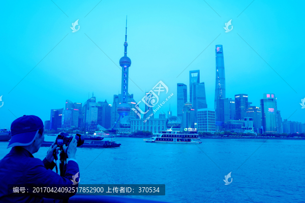 上海外灘,夜景,上海,上海市