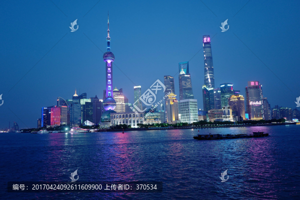 上海外灘,夜景,上海,上海市